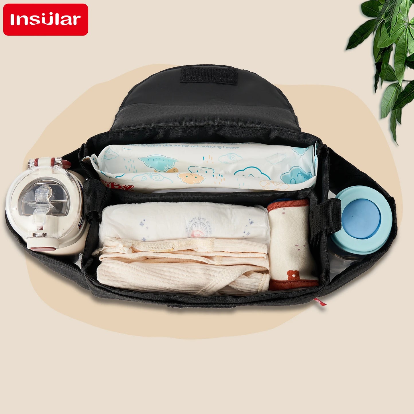Diaper Bag Baby Milk Bottle Insulation Bags Mummy Storage Bag for Baby Stuff Collection Stroller Accessories Baby Care