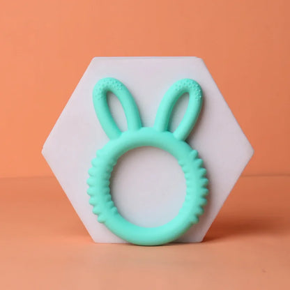 1/4Pcs Baby Silicone Teether Bunny Baby Pacifier Bite Happy Children Teething Toys Maternal and Child Products
