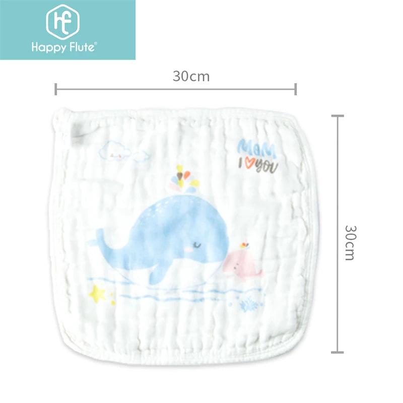 100% Cotton Square Face Towel 5Piece/Set Muslin Baby Stuff for Newborns Gauze Baby Wipes Wash Cloths
