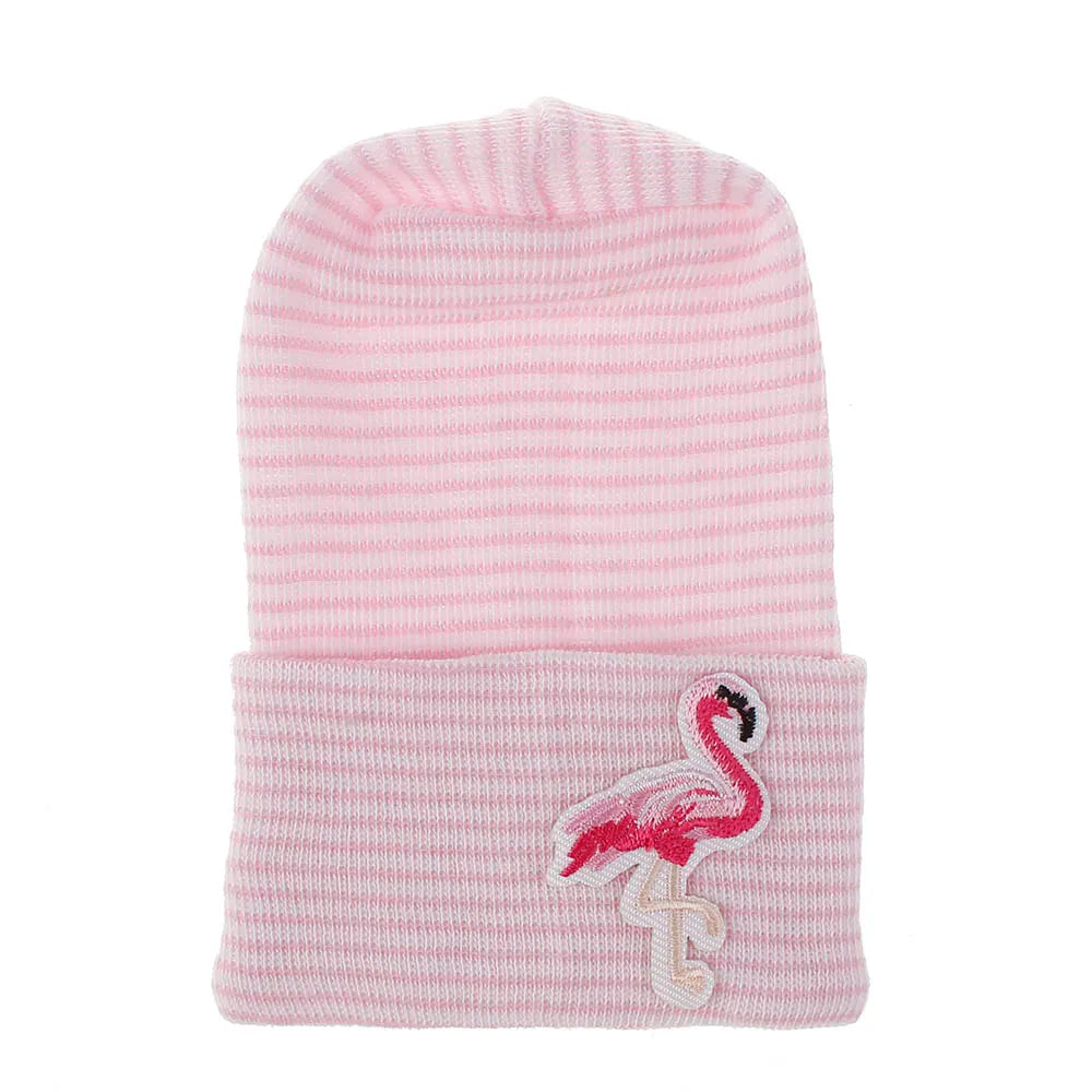 2020 Baby Stuff Accessories Baby Soft Turban Newborn Hat Lovely Winter Warm Beanie Crochet Knit Embroidery Patch Cap