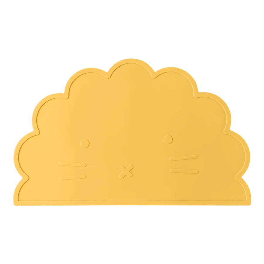 1PC Baby Silicone Placemat BPA Free Cute Cartoon Lion Shape Baby Tableware Solid Color Baby Stuff Heat Insulation Table Placemat