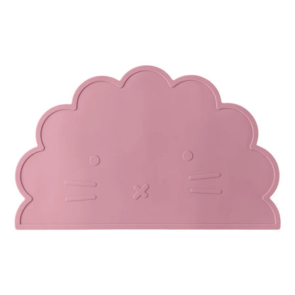 1PC Baby Silicone Placemat BPA Free Cute Cartoon Lion Shape Baby Tableware Solid Color Baby Stuff Heat Insulation Table Placemat