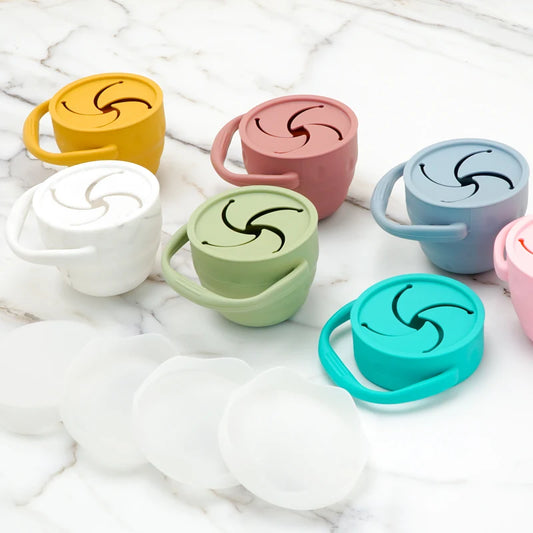 Designed Newborns Feeding Cups Baby Learning Drinkware Snack Cups for Toddlers & Kids with Infant Trainer Mug Baby Stuff
