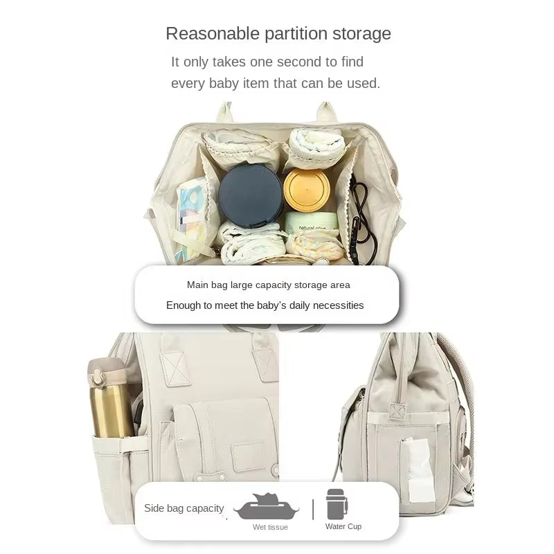 Baby Nappy Bag Mummy Bag Backpack Waterproof Storage Handbag Outdoor Travel Mommy Maternity Bag for Baby Stuff
